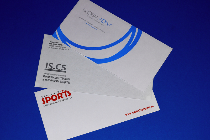 Печать фирменных конвертов с логотипом компании в Курске 1